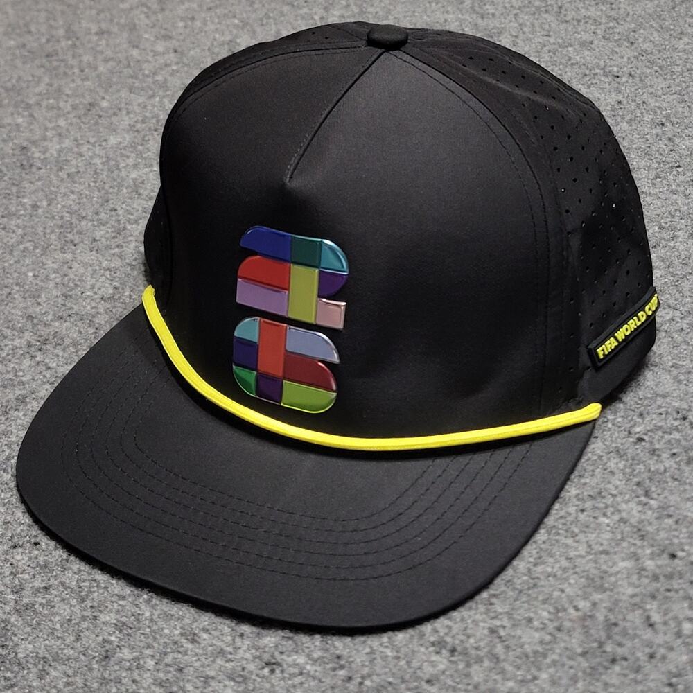 FIFA 2026 Hat Baseball Cap Mens Black Yellow Official World Cup Soccer Snapback